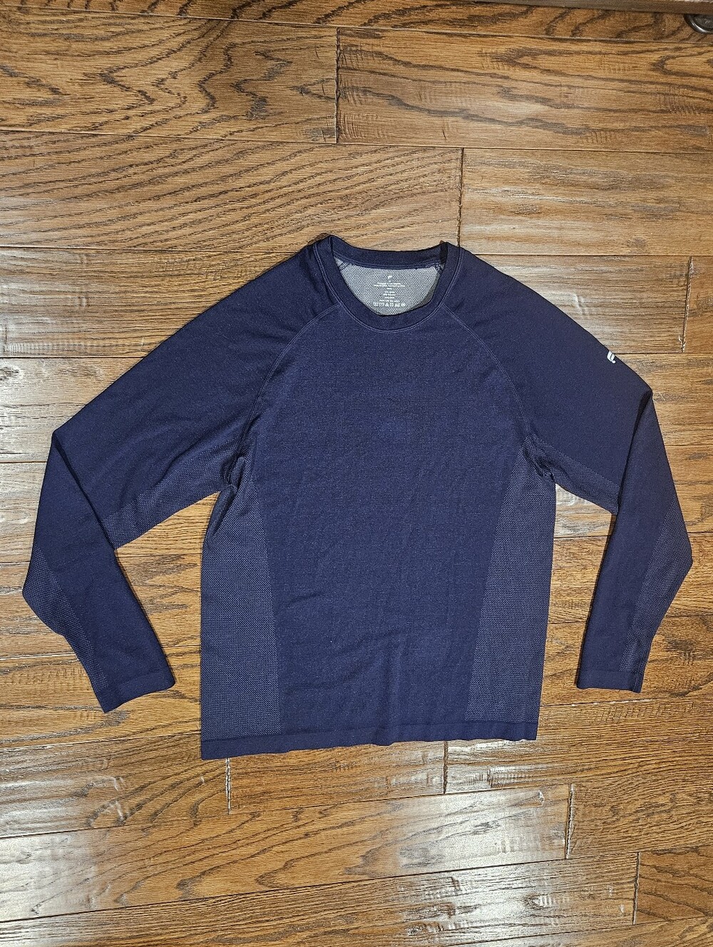 Fabletics The Training Day Long Sleeve Shirt, Dk. Navy Blue - Size Medium